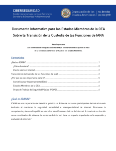 Documento Informativo para los Estados Miembros de la