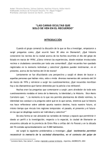 &ldquo;LAS CARAS OCULTAS QUE SOLO SE VEN EN EL RECUERDO