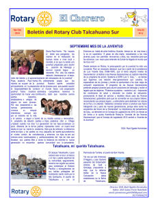 Boletín del Rotary Club Talcahuano Sur