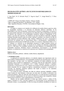 DEGRADACIÓN QUÍMICA DE PLÁSTICOS REFORZADOS EN