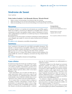 Síndrome de Sweet - Revista AsoColDerma