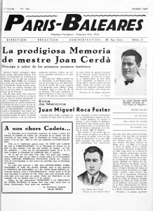 La prodigiosa Memoria de mestre Joan Cerdà