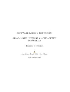 Software Libre y Educación: Guadalinex (Debian) y