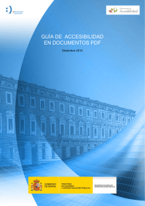 Guía de accesibilidad en documentos PDF