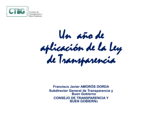 Diapositiva 1 - Consejo Transparencia y Buen Gobierno