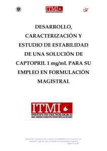 estudio y estabilidad - ITMI. Instituto Tecnológico del Medicamento