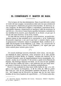 EL COSMÓGRAFO P. MARTIN DE RADA