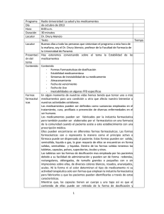 Guión del Programa Radial del 24 de octubre de 2013