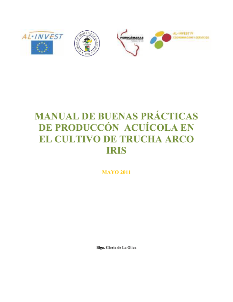 MANUAL DE BUENAS PRÁCTICAS DE PRODUCCÓN ACUÍCOLA