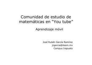 Comunidad de estudio de matemáticas en “You tube”