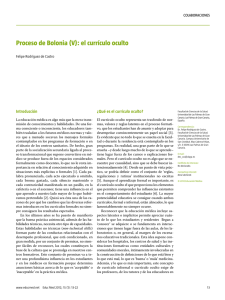 Proceso de Bolonia (V): el currículo oculto