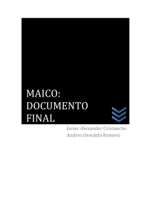 maico: documento final - Trabajos de Grado | Ingeniería de Sistemas