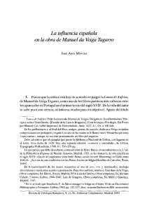 La influencia española en la obra de Manuel da Veiga Tagarro