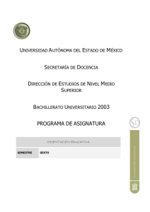 Orientación Educativa VI, Definitivo Nov. 2006