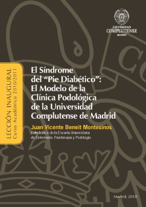 El Síndrome del "Pie Diabético" - Universidad Complutense de Madrid