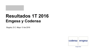 Resultados Emgesa y Codensa 1T2016