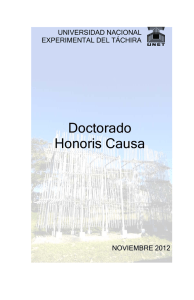 Doctor "Honoris Causa" - Secretaría
