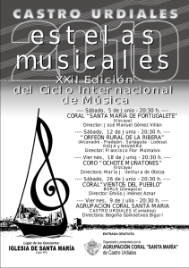 ESTELAS MUSICALES - Agrupación Coral Santa Maria de Castro