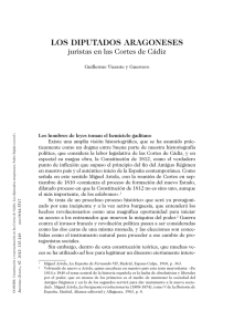 7. Los diputados aragoneses juristas en las Cortes de Cádiz, por