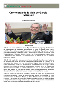 Cronología de la vida de García Márquez
