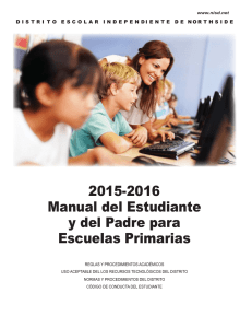 2015-2016 Manual del Estudiante y del Padre para Escuelas