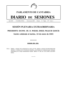 6ds050118. Pleno _52-A - Parlamento de Cantabria
