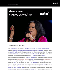 Ana Lila Downs Sánchez