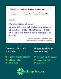 Características clínicas y epidemiológicas del