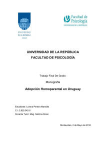 Adopción Homoparental en Uruguay - Inicio