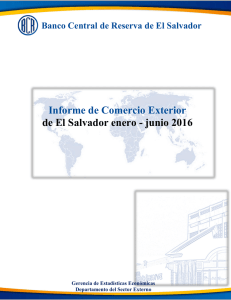 Informe de Comercio Exterior de El Salvador enero