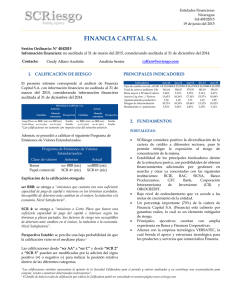 Calificación De Riesgo Financia Capital Junio 2015