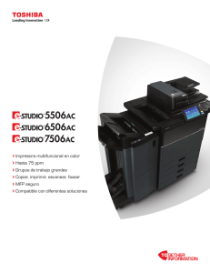 Impresora multifuncional en color Hasta 75 ppm Grupos de trabajo