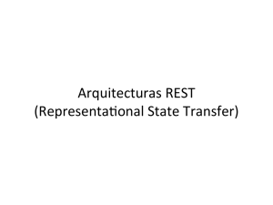 Arquitecturas REST (Representa