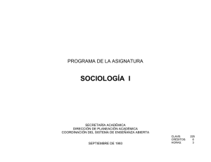 Sociología I - Colegio de Bachilleres