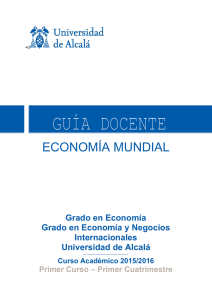 Grado en Economía - Universidad de Alcalá