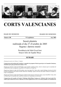 sumari corts valencianes