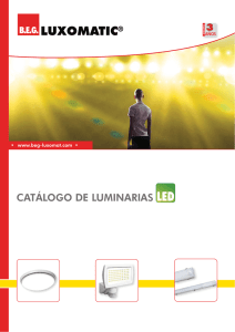 Catálogo de luminarias LED