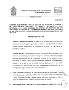 INSTITUTO ELECTORAL Y DE PARTICIPACION CIUDADANA DE