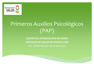 Primeros Auxilios Psicológicos (PAP) 2