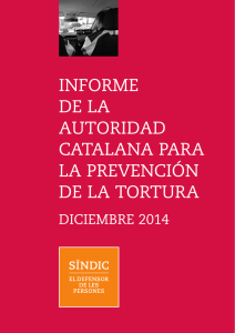 informe de la autoridad catalana para la prevención de la tortura