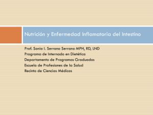 Nutrición y Enfermedad Inflamatoria del Intestino