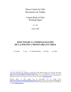 Efectos de la Nominalización de la Política Monetaria en Chile