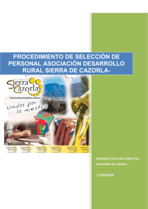 manual seleccion personal adr - Adr Comarca Sierra de Cazorla