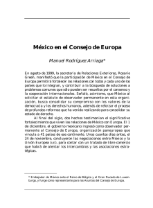 México en el Consejo de Europa - Revista Mexicana de Política