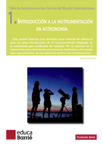 1 - Introducción a la instrumentación en astronomía
