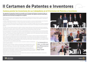 II Certamen de Patentes e Inventores