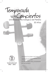 Temporada de Conciertos - Universidad Tecnológica de Pereira