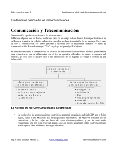 Comunicación y Telecomunicación