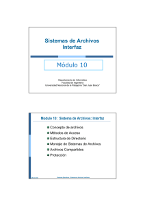 SO-mod 10-Sistemas de Archivos-Interfaces