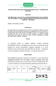 007 Sin Responsabilidad Fiscal - Contraloría General de Antioquia